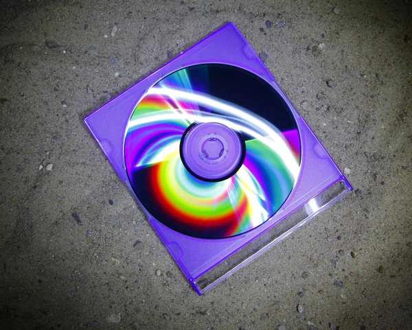 CD på stranden — Stockfoto