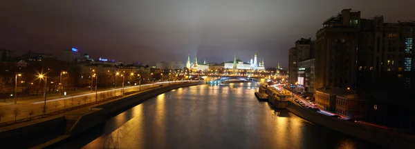 Panorama de la nuit Moscou — Photo