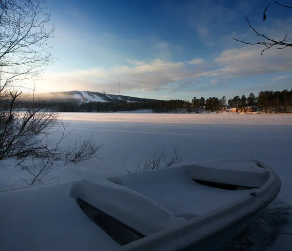 핀란드 겨울 솟 카 모 — 스톡 사진