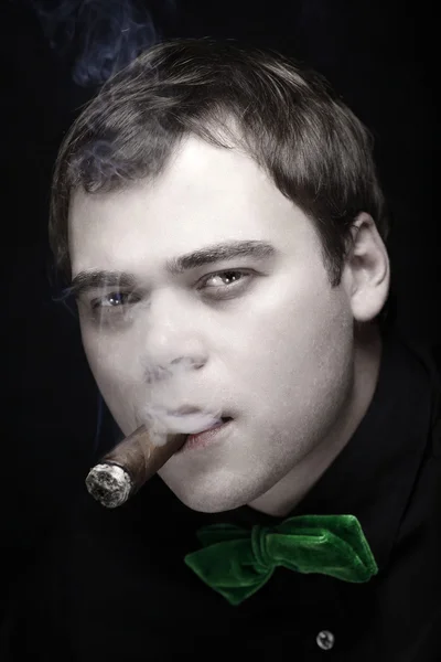 Rygende mand - Stock-foto