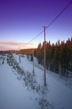 Finland winter SOTKAMO clipart