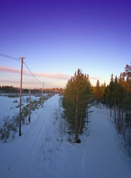 Φινλανδία χειμώνα σε sotkamo — Φωτογραφία Αρχείου