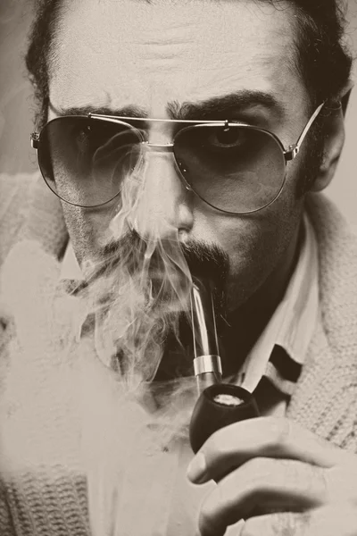 Rökning man — Stockfoto