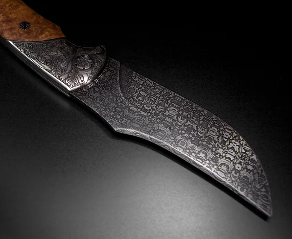 Cuchillo colección de aceros Damasco —  Fotos de Stock