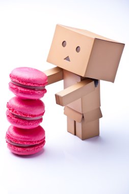 Art toy with Macaroons clipart