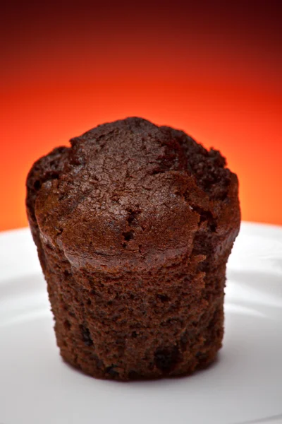 Muffin on a plate — Stock Photo, Image