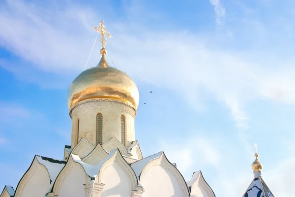 Russia, gold cupol of christian Orthodox Church — Stock Photo, Image