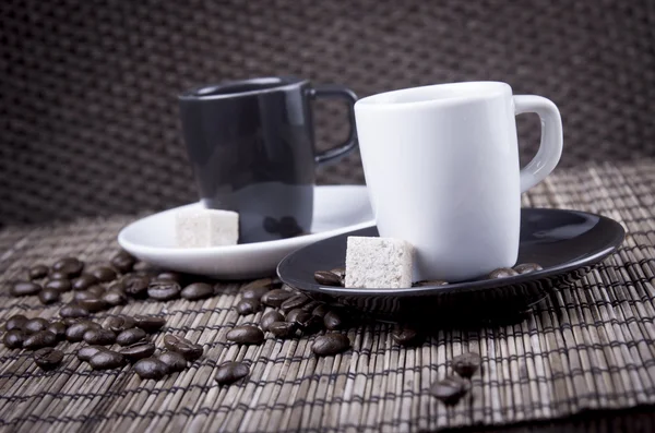 Un par de tazas de café expreso — Foto de Stock
