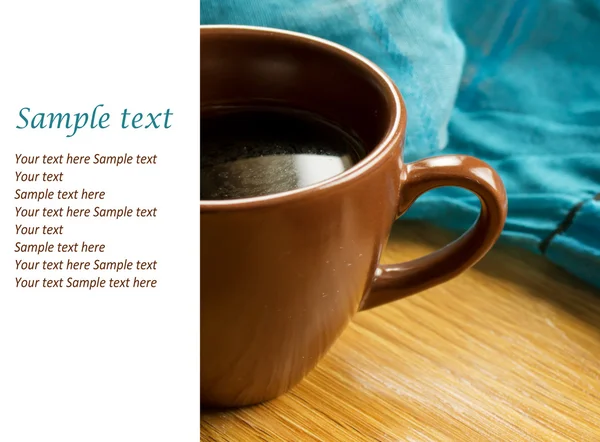 stock image Brown cup on a table