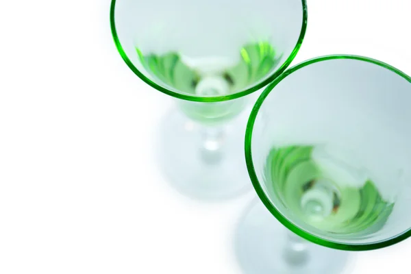 stock image Transparent green glasses