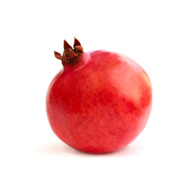 Pomegranate fruit isolated on white clipart