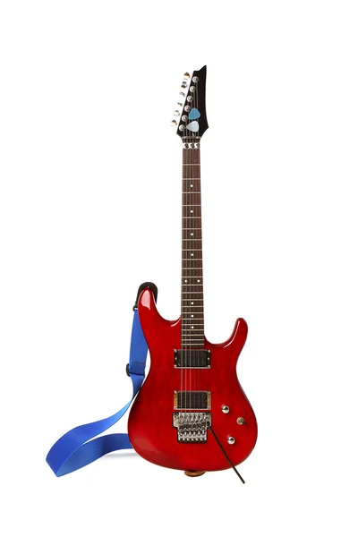 Krásná elektrická kytara izolované na bílém — Stock fotografie