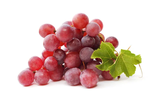 Purple grape isolated on white - closeup — Stock Photo, Image