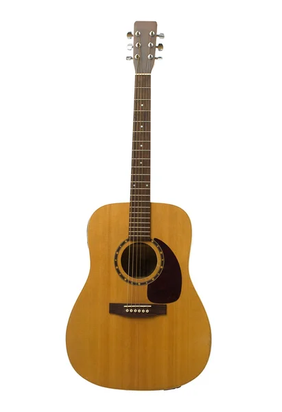 Bela guitarra isolada em branco — Fotografia de Stock