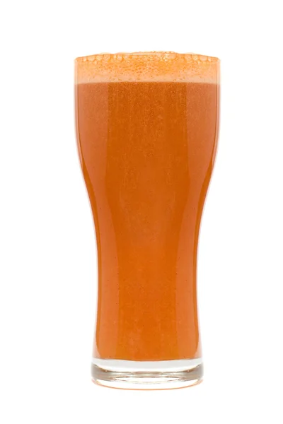 白で分離されたビール ガラス — ストック写真