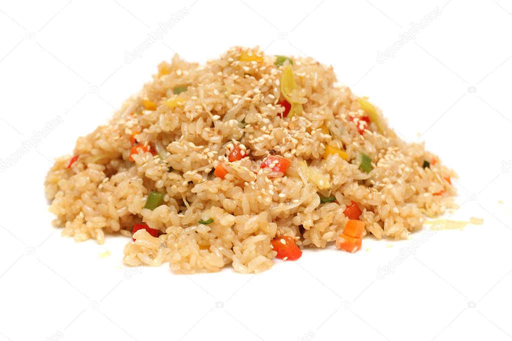 Rice with vegetables - asian food