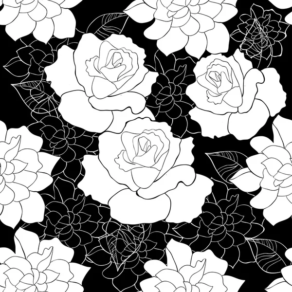 Rose sans couture — Image vectorielle