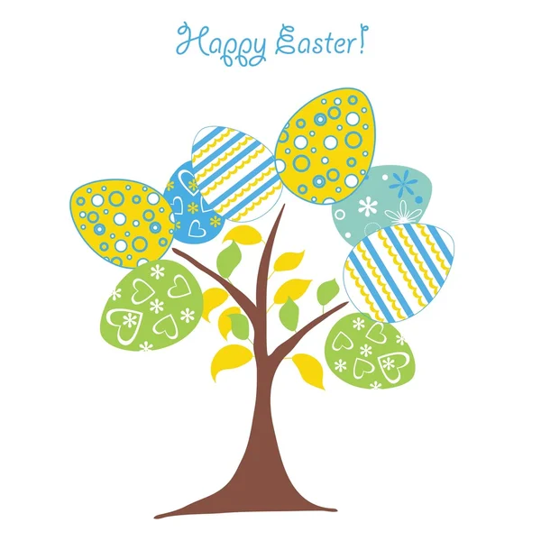 Easter background tree — Stock Vector