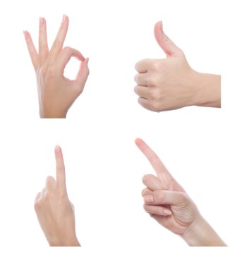 farklı el hareketleri bir dizi