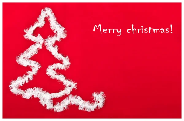 Christmas tree postcard — Stock Photo, Image