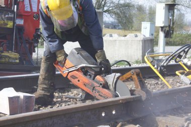 Railway Track Maintenance clipart