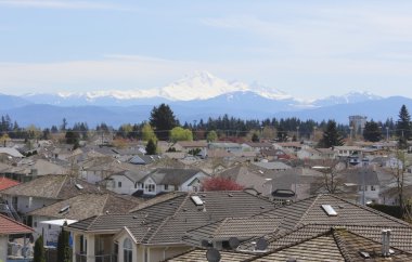 Abbotsford Suburb and Mt. Baker clipart