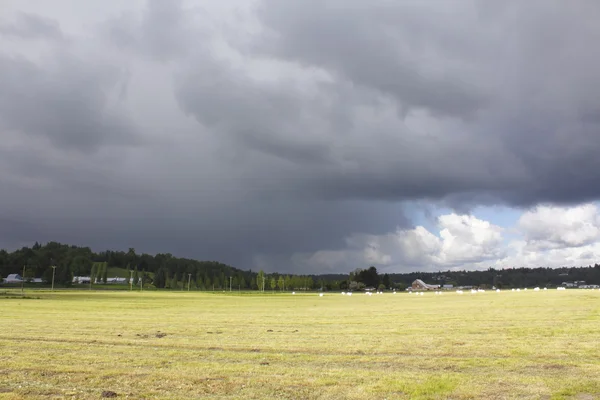 stock image Storm Clouds Form across Farmland