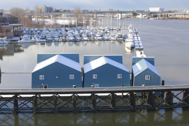 River Boathouses clipart