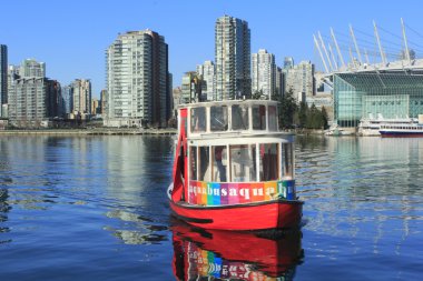 Commuting on False Creek clipart