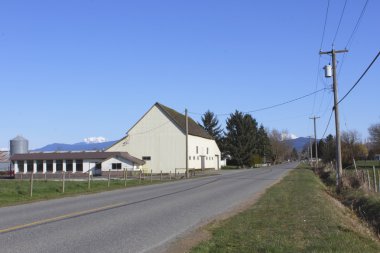 A Rural Barn in Abbotsford, British Columbia clipart