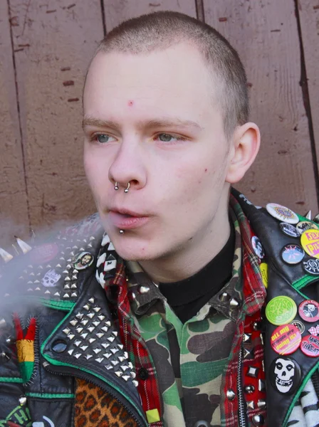 stock image Young Man Smoking