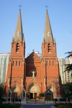 XuJiaHui Katedrali dikey kompozisyon