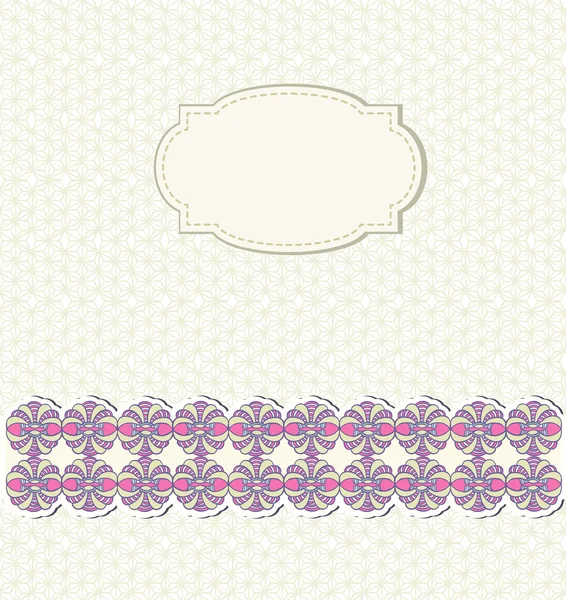 Vector vintage background and frame — Stock Vector