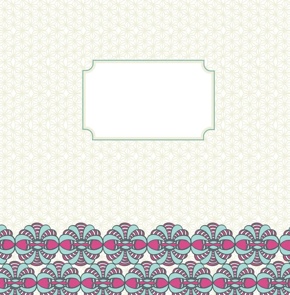 Vector vintage background and frame — Stock Vector