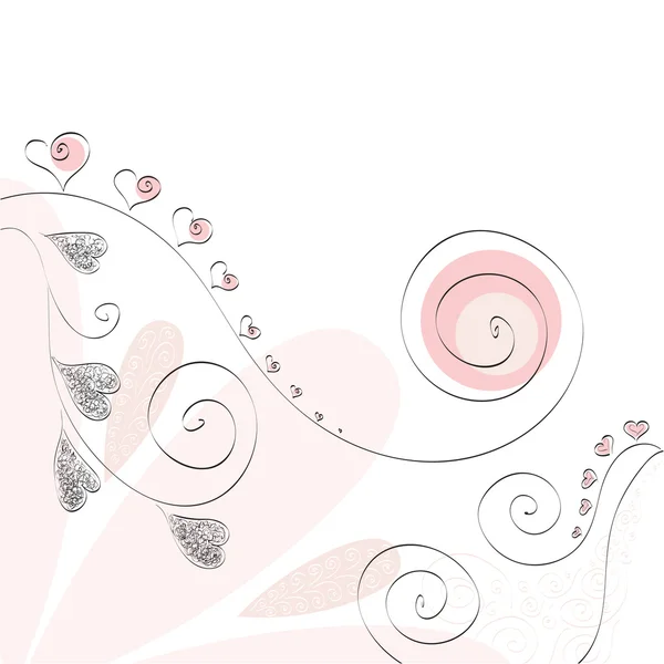 Rosa sfondo romantico — Foto Stock