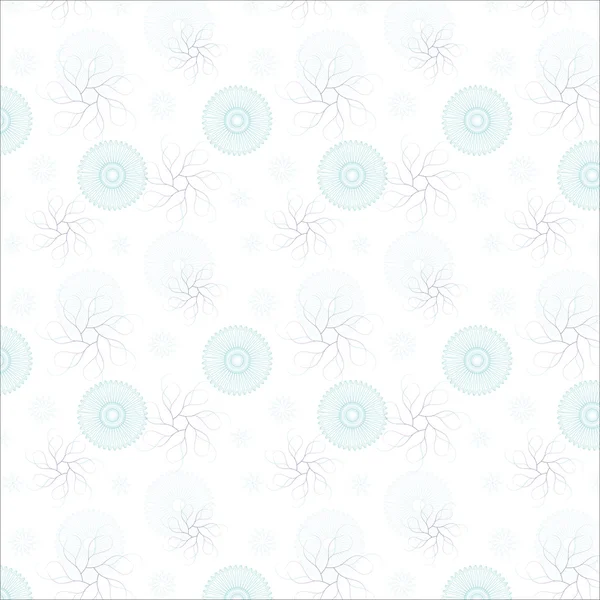 Cercles bleus fond sans couture — Image vectorielle