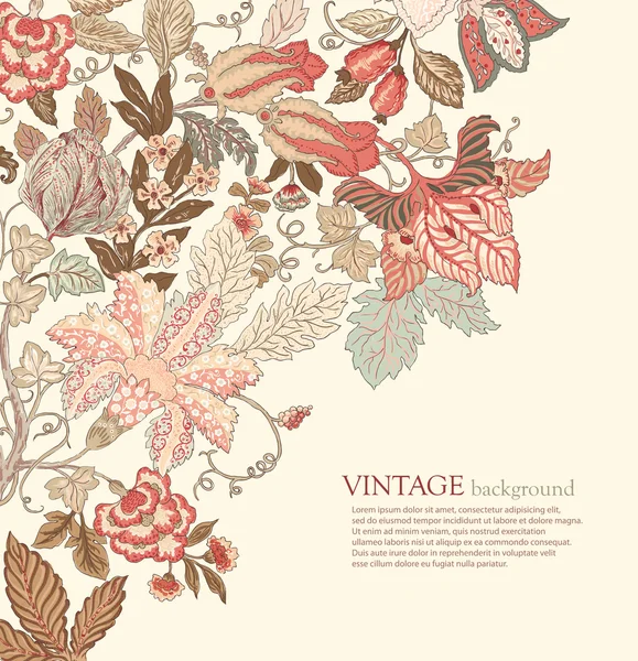 Vintage floralen Hintergrund — Stockvektor