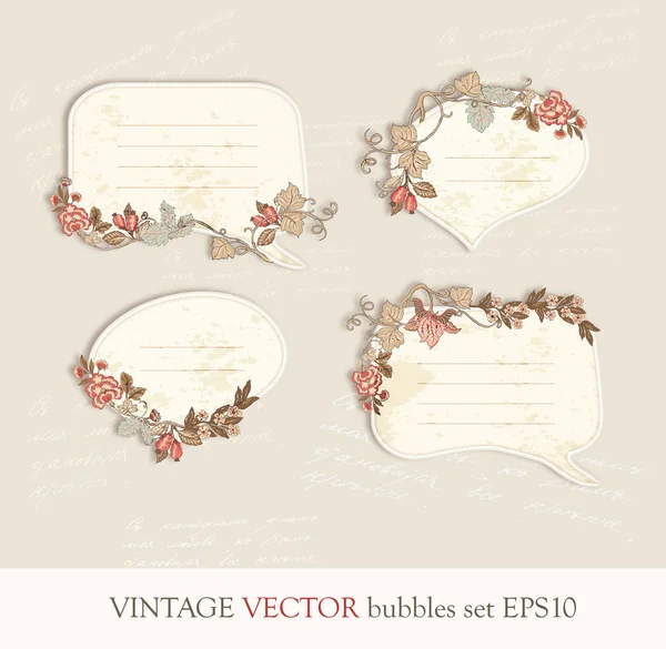 Vintage bubblor vektor illustration — Stock vektor