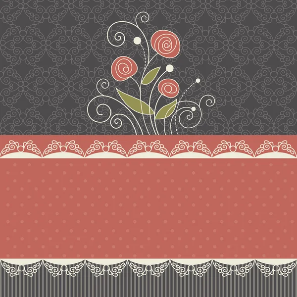 Fondo floral vintage — Archivo Imágenes Vectoriales