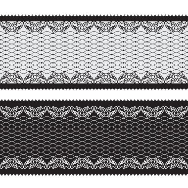 Seamless lacy ribbon clipart