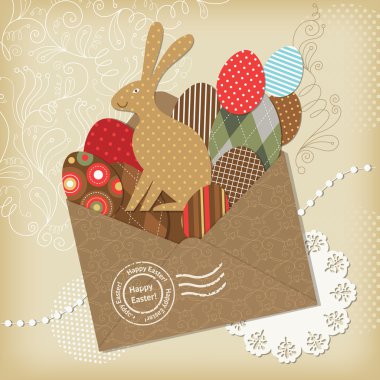 Easter greeting card clipart