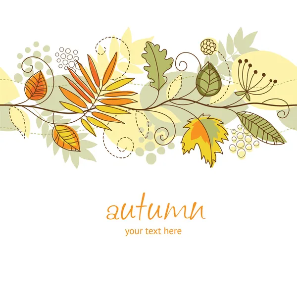Autumn decor — Stock Vector