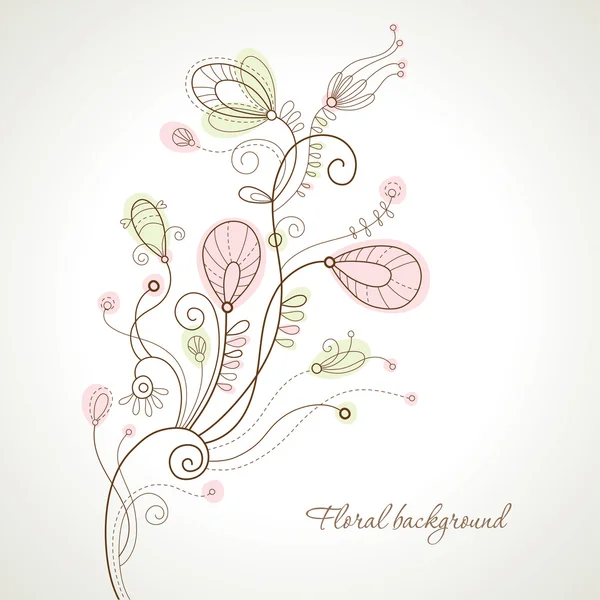 Stylish floral background — Stock Vector