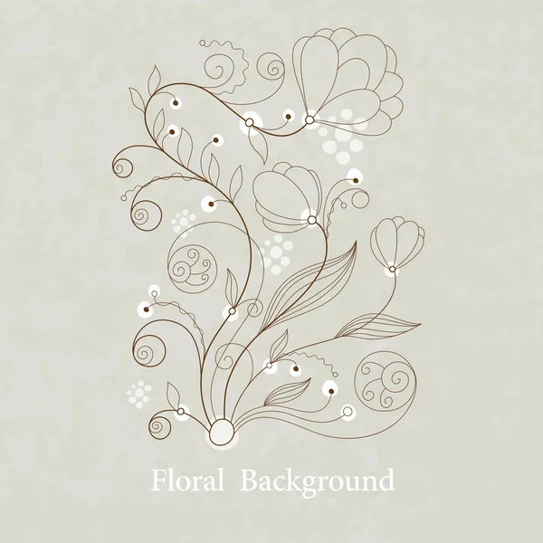 Ilustração vetorial floral — Vetor de Stock