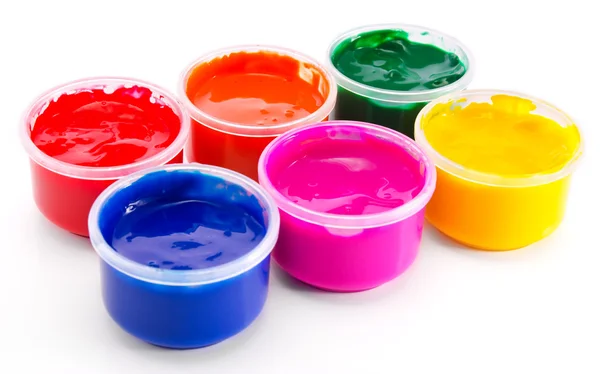 Colored gouache paint — Stock Photo, Image
