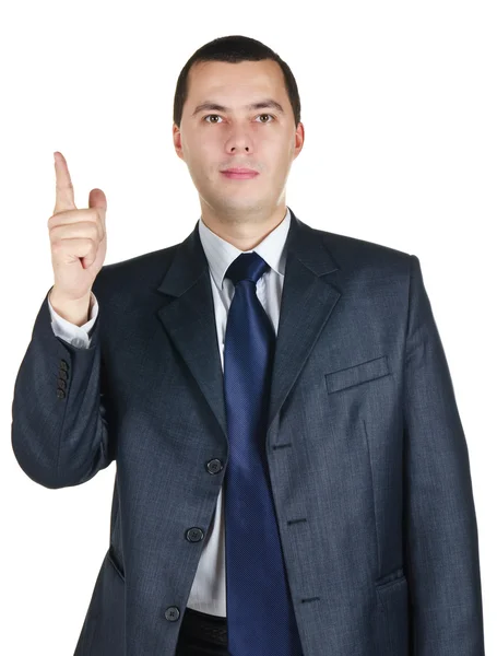 Ung affärsman i kostym — Stockfoto