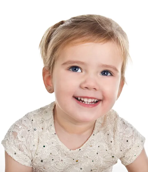 Retrato de una linda niña sonriente — Foto de Stock