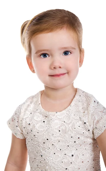 Πορτρέτο του χαμογελαστό χαριτωμένο κοριτσάκι — Φωτογραφία Αρχείου