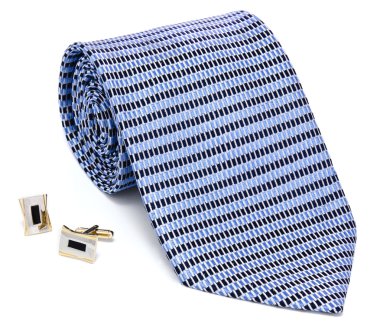 Man cuff links and tie clipart