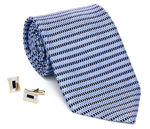 Manschettenknöpfe und Krawatte — Stockfoto